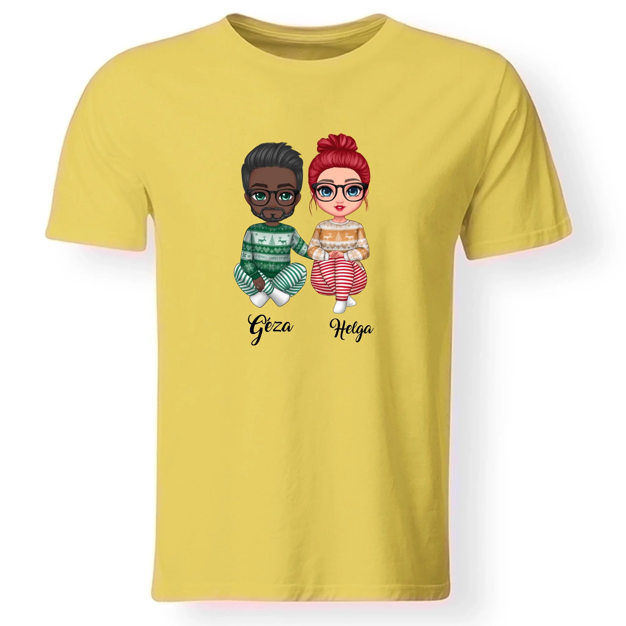 Karácsonyi páros férfi póló