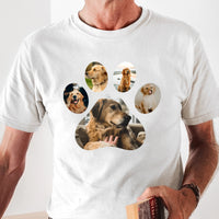Egyedi fényképes kutyás férfi póló