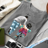 Apa-lánya biciklis póló