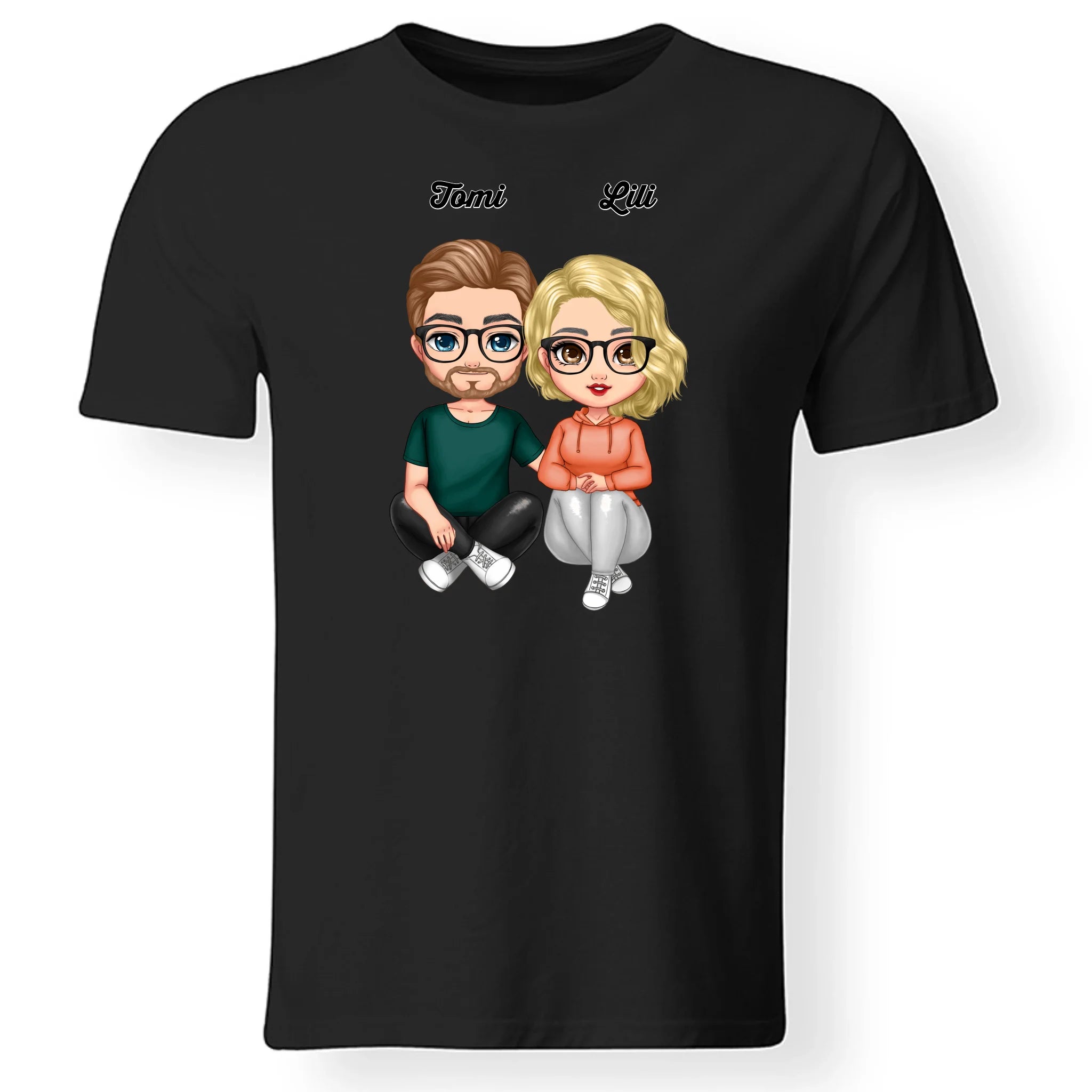 Cukifejű karakteres férfi póló pároknak