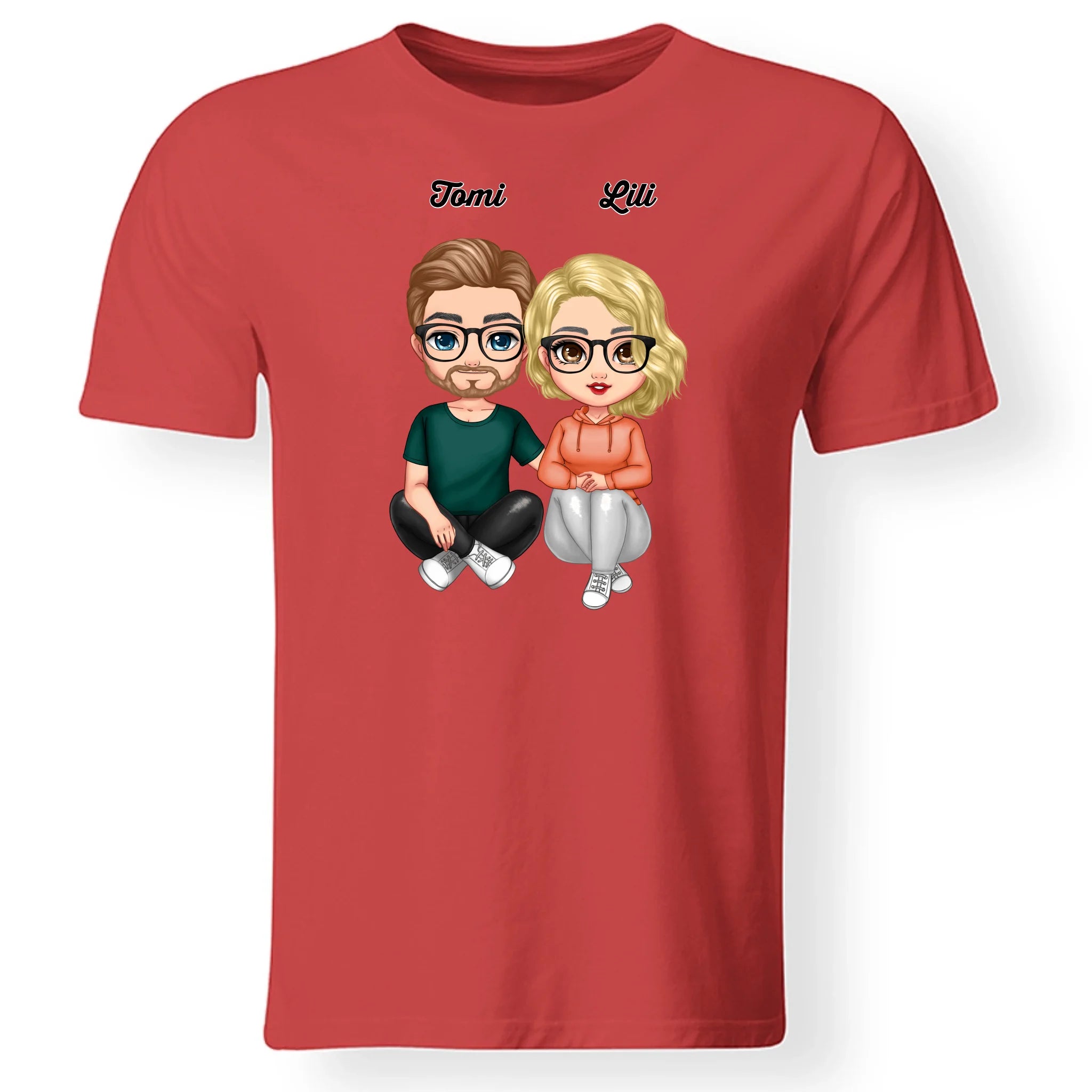 Cukifejű karakteres férfi póló pároknak