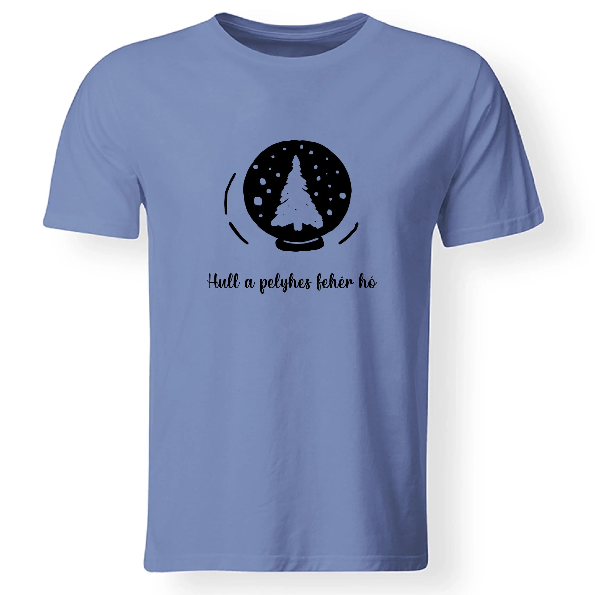 Karácsonyi póló szerkeszthető felirattal férfiaknak