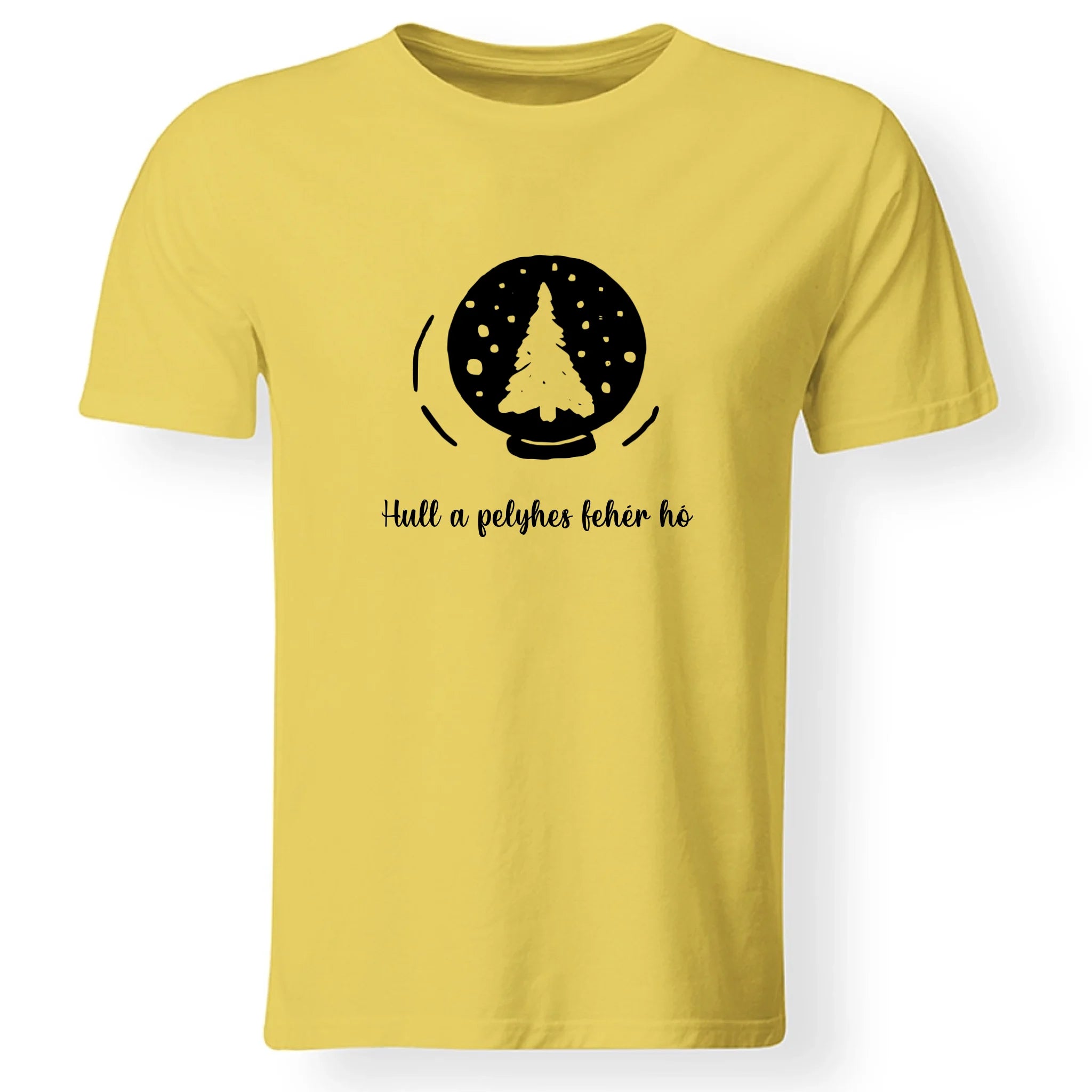 Karácsonyi póló szerkeszthető felirattal férfiaknak