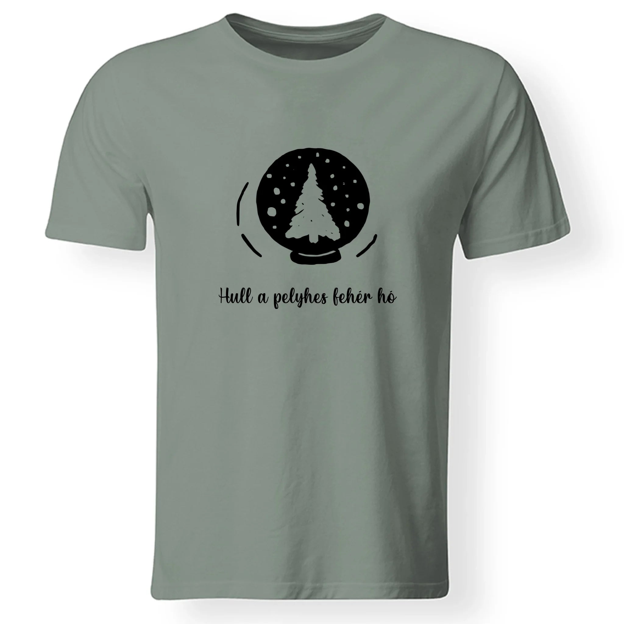 Karácsonyi póló szerkeszthető felirattal férfiaknak