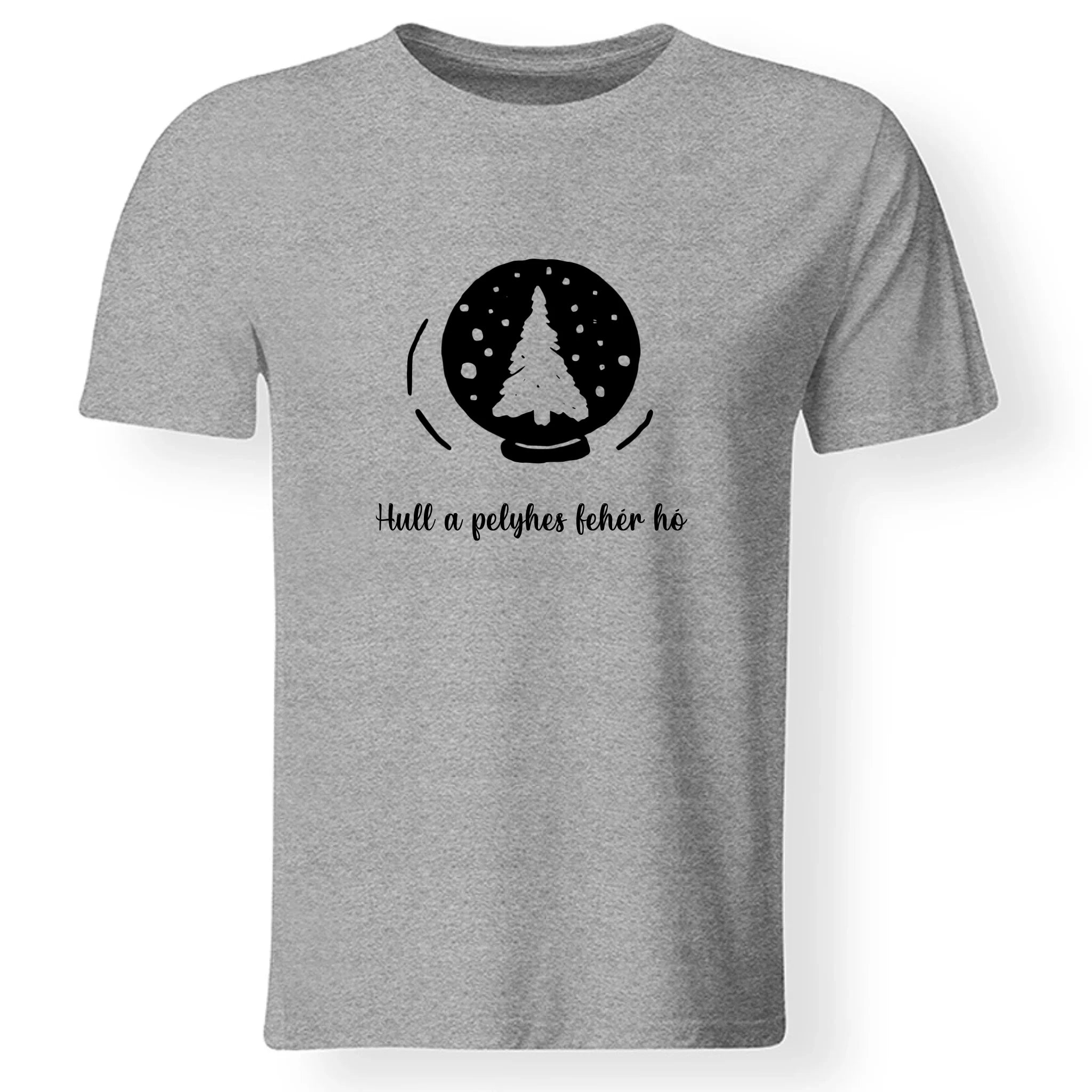 Karácsonyi póló szerkeszthető felirattal férfiaknak