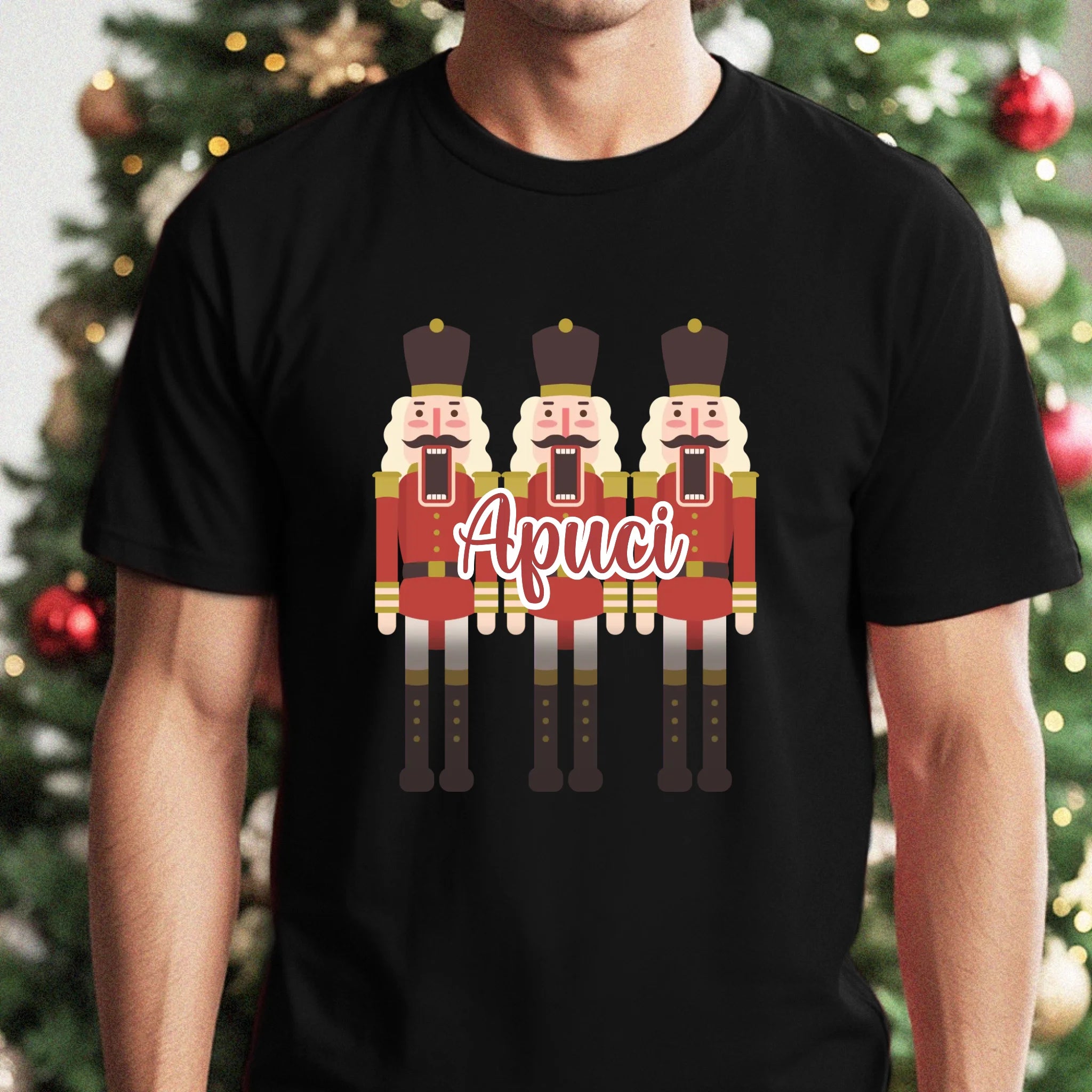 Karácsonyi póló diótörővel férfiaknak