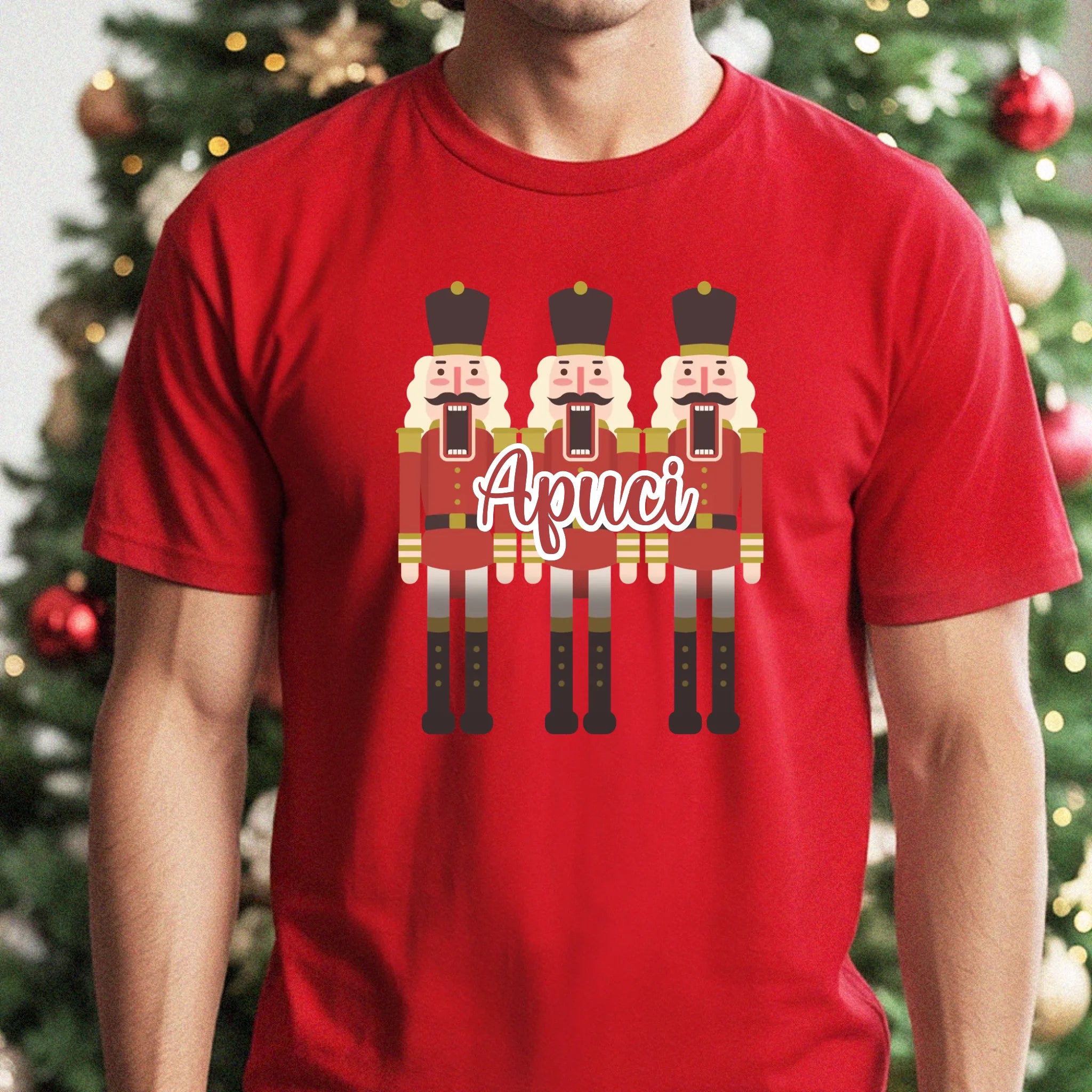 Karácsonyi póló diótörővel férfiaknak