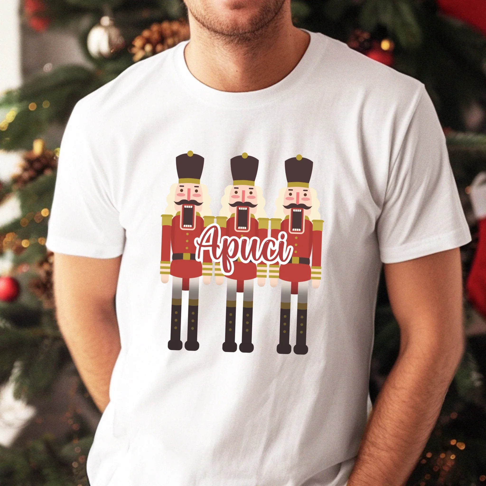 Karácsonyi póló diótörővel férfiaknak