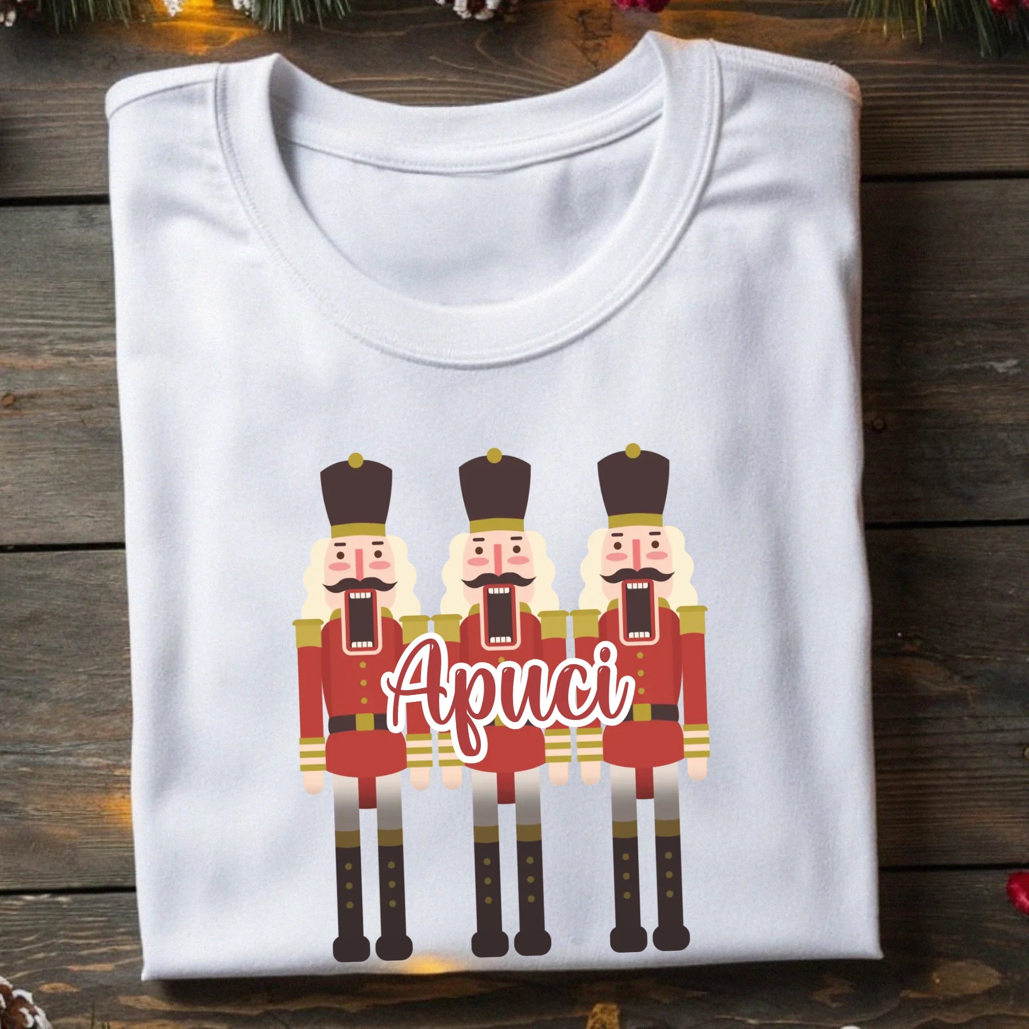 Karácsonyi póló diótörővel férfiaknak