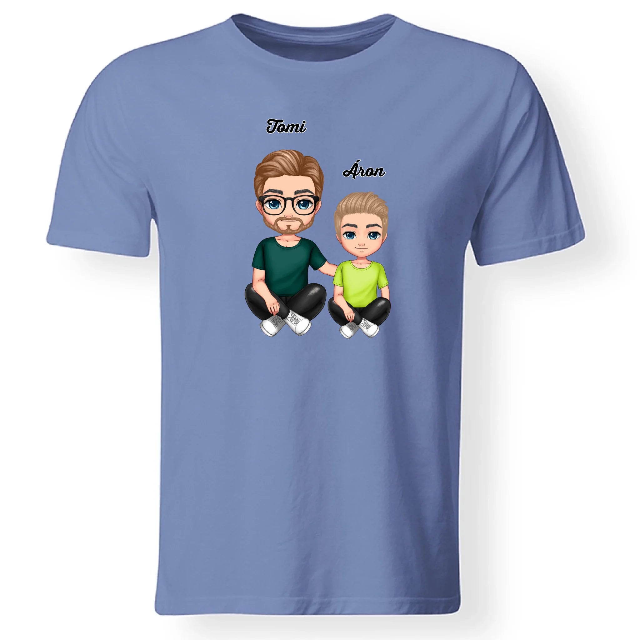 Cukifejű karakteres apa-fia póló