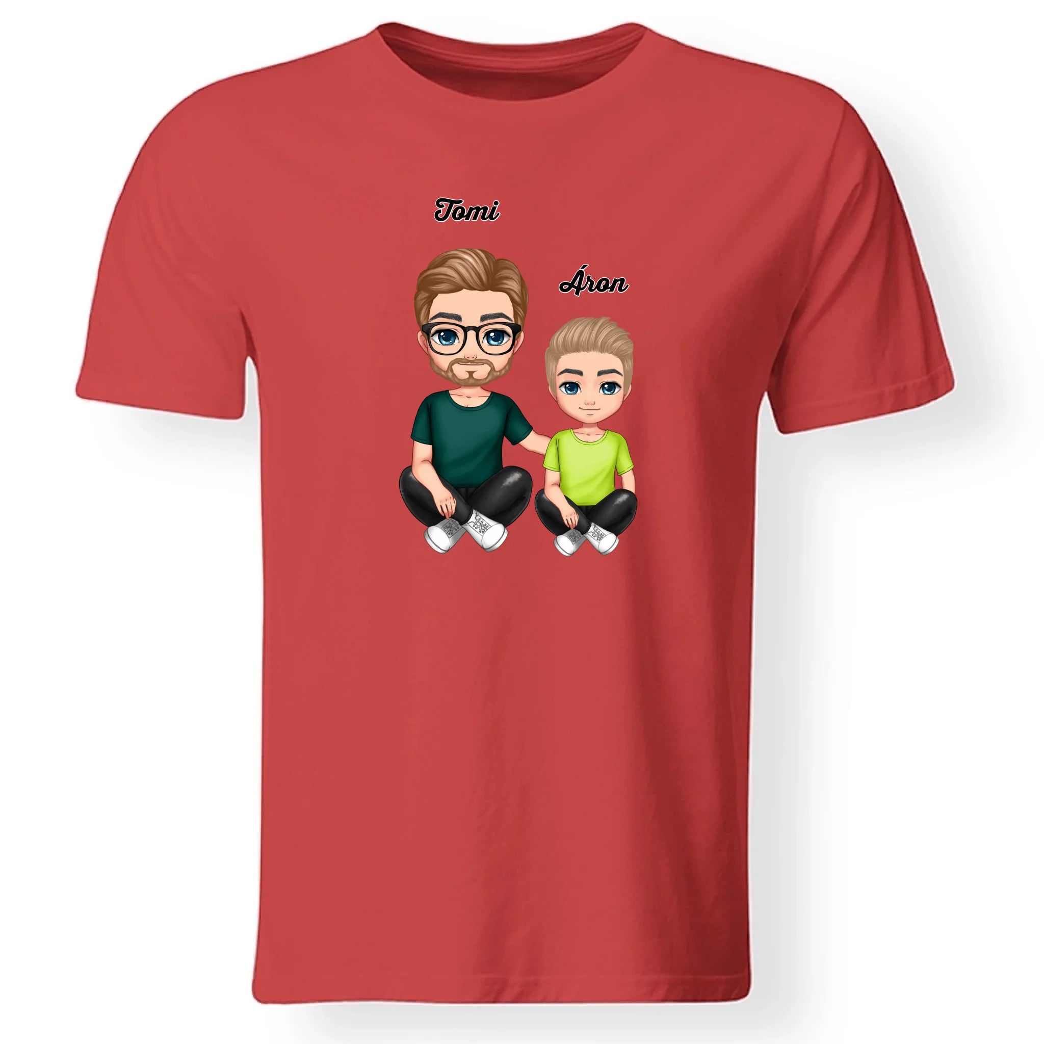 Cukifejű karakteres apa-fia póló