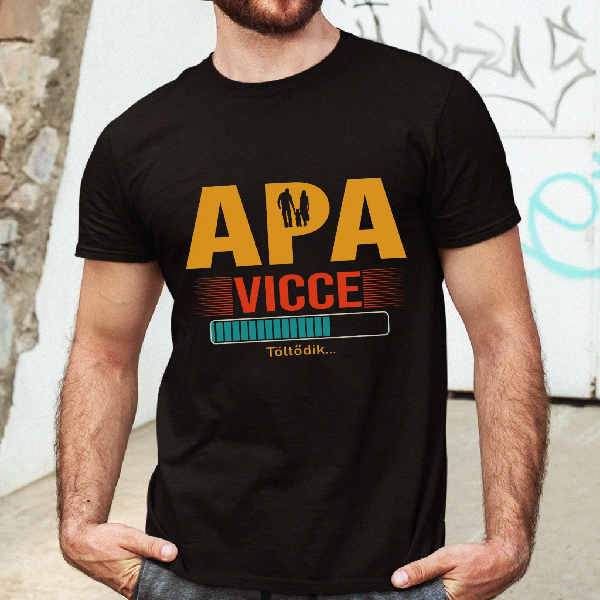 Apa vicce töltődik póló