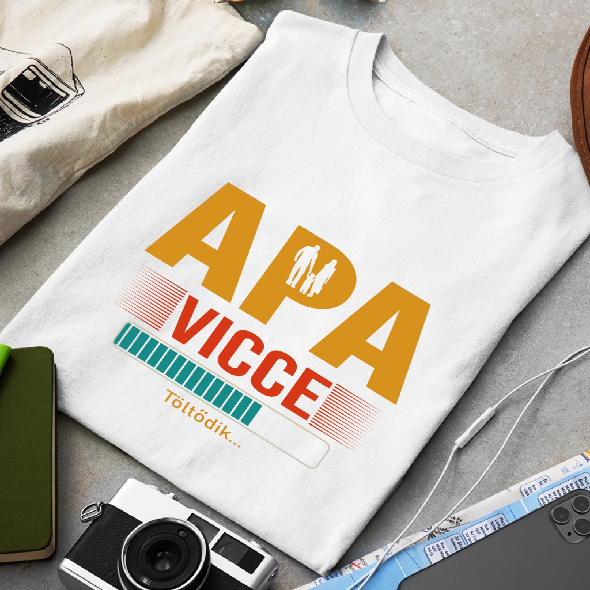 Apa vicce töltődik póló