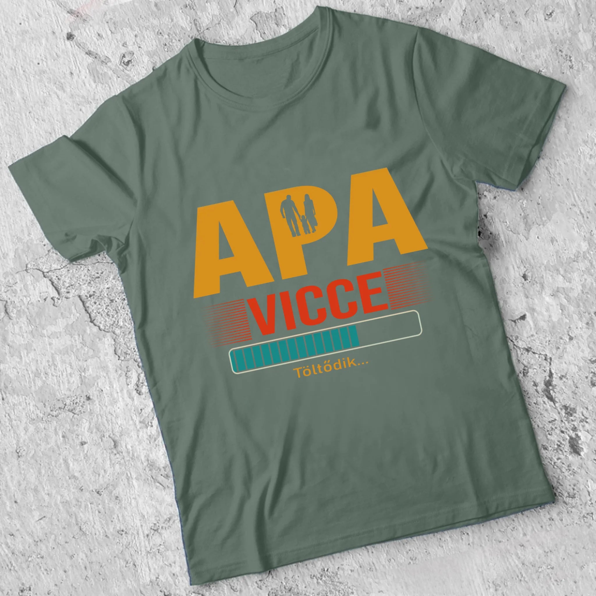 Apa vicce töltődik póló