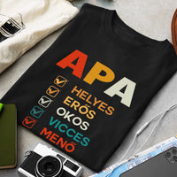 Apa jellemzős póló