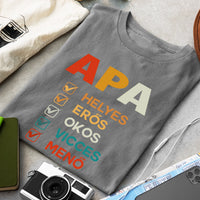 Apa jellemzős póló
