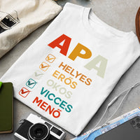 Apa jellemzős póló