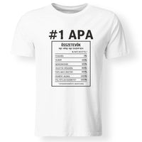 Apa összetevői póló fekete mintával