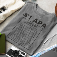 Apa összetevői póló fekete mintával