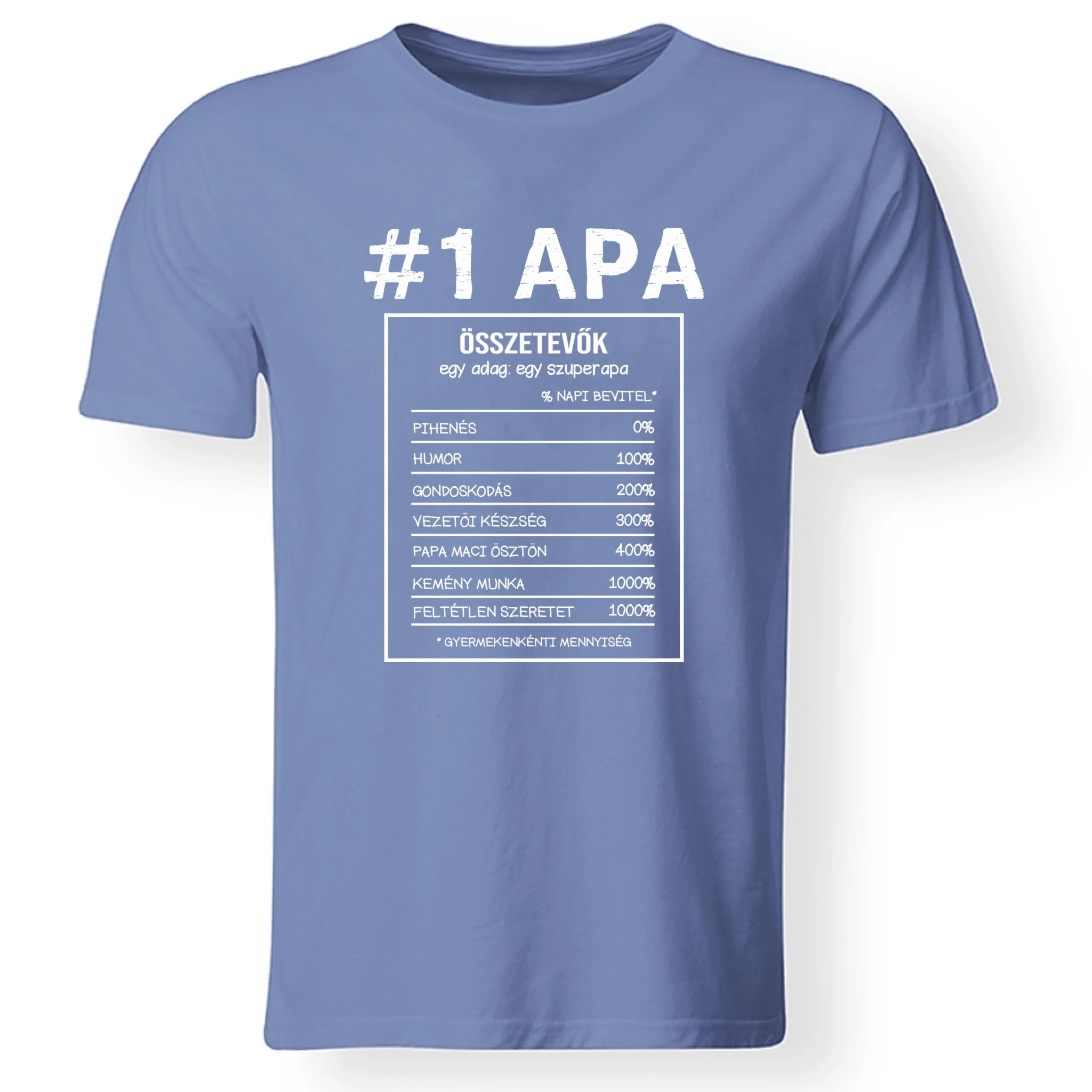 Apa jellemzős póló fix mintával