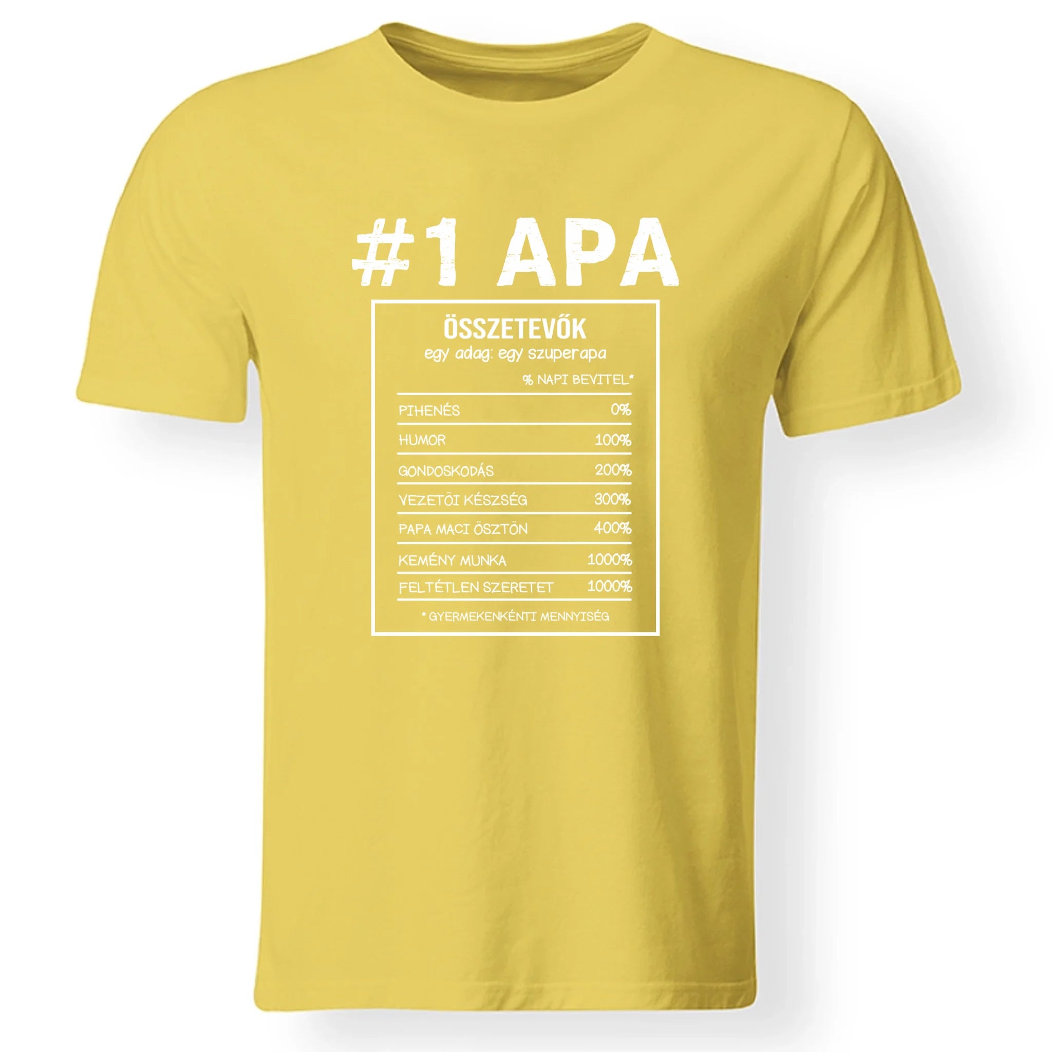 Apa jellemzős póló fix mintával