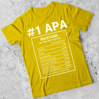 Apa jellemzős póló fix mintával