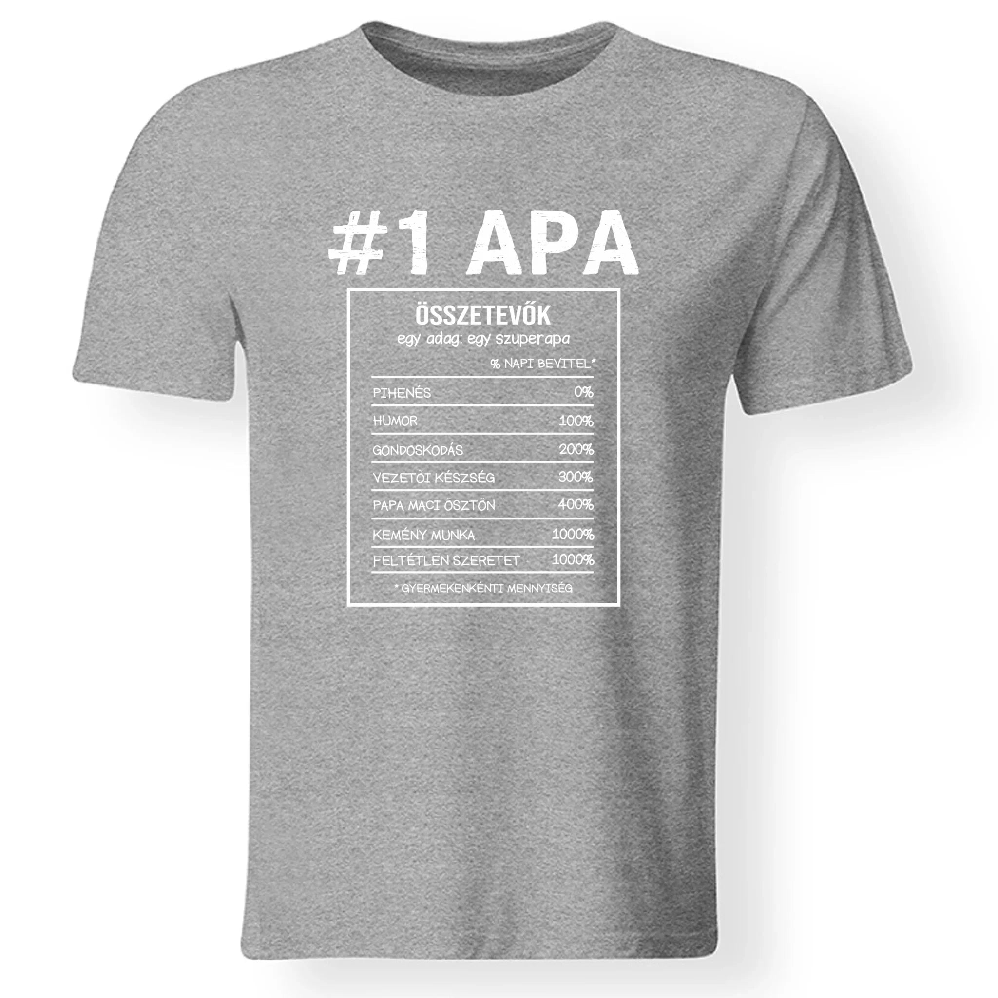 Apa jellemzős póló fix mintával