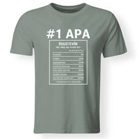 Apa jellemzős póló fix mintával