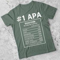 Apa jellemzős póló fix mintával