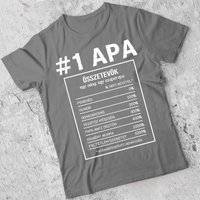 Apa jellemzős póló fix mintával