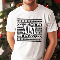 Karácsonyi mintás családi póló férfiaknak