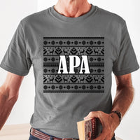 Karácsonyi mintás családi póló férfiaknak