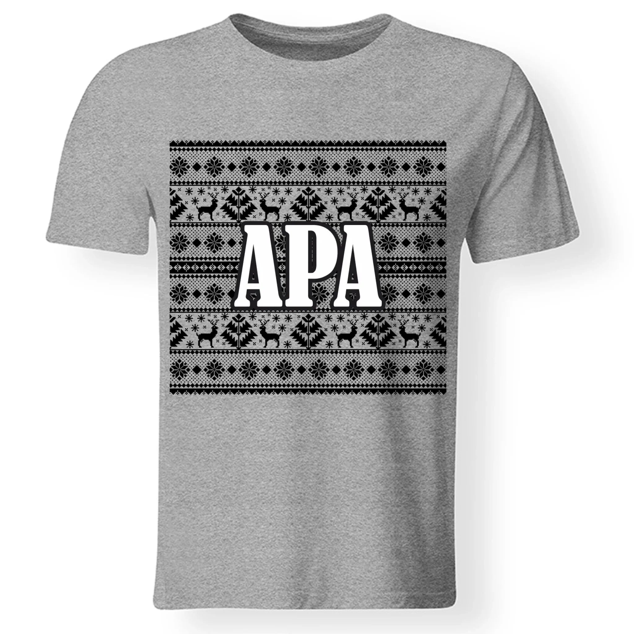 Karácsonyi mintás családi póló férfiaknak