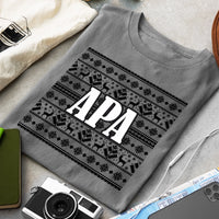 Karácsonyi mintás családi póló férfiaknak