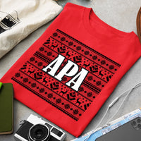 Karácsonyi mintás családi póló férfiaknak