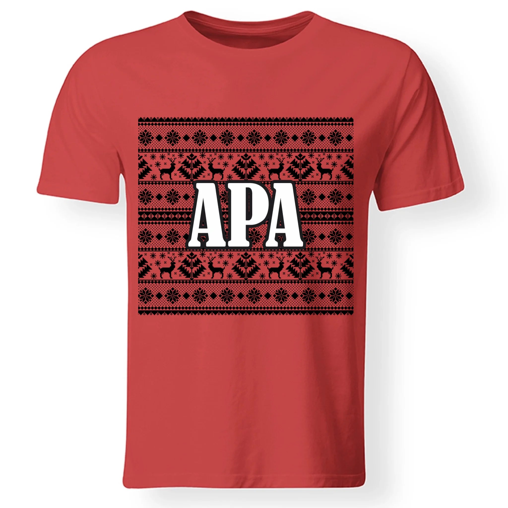 Karácsonyi mintás családi póló férfiaknak