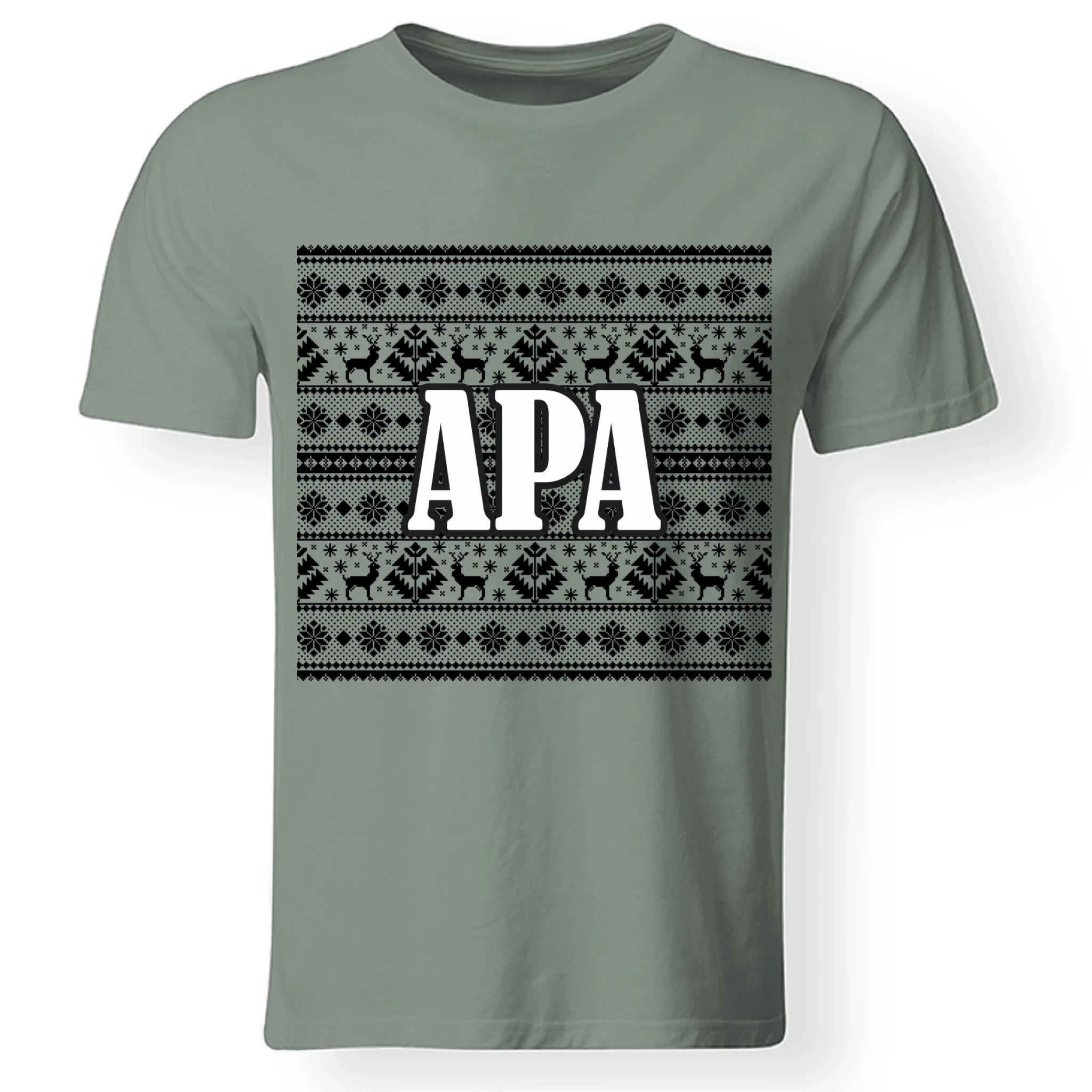 Karácsonyi mintás családi póló férfiaknak