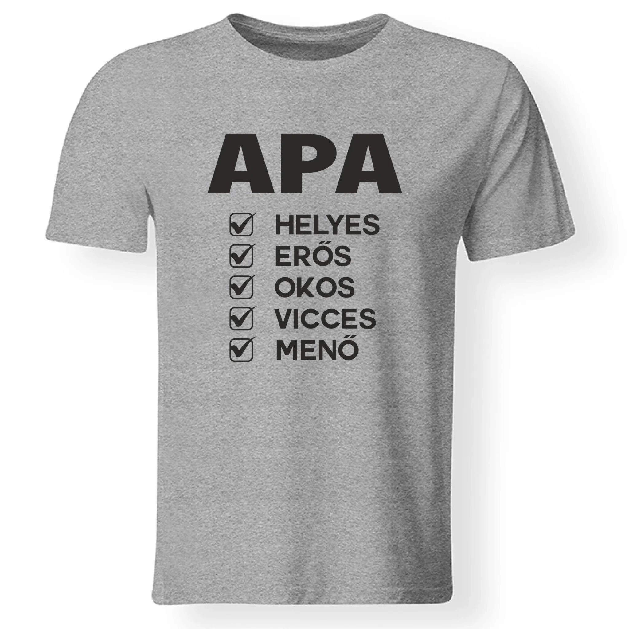 Apa jellemzős póló fix mintával