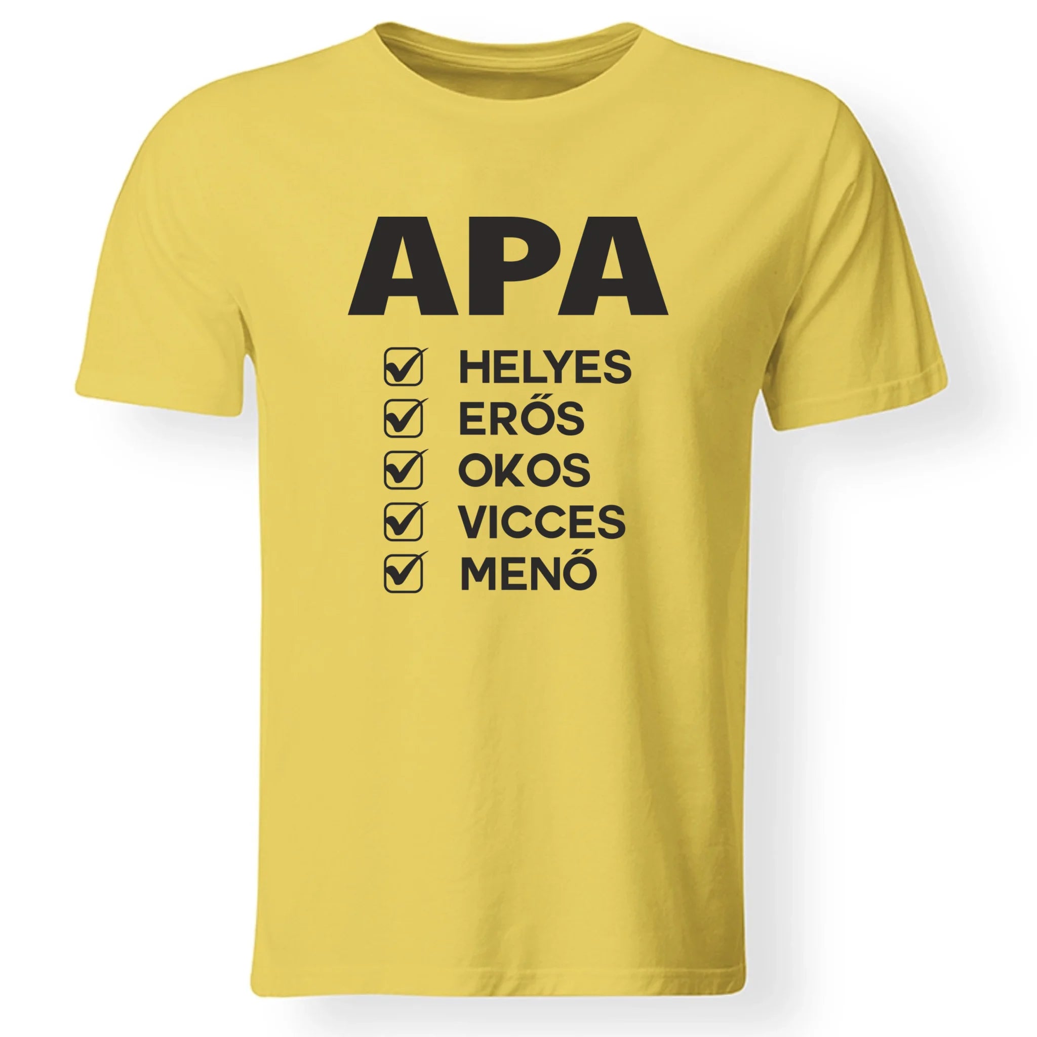 Apa jellemzős póló fix mintával