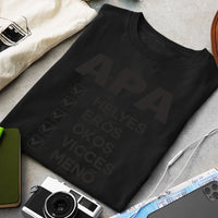 Apa jellemzős póló fix mintával