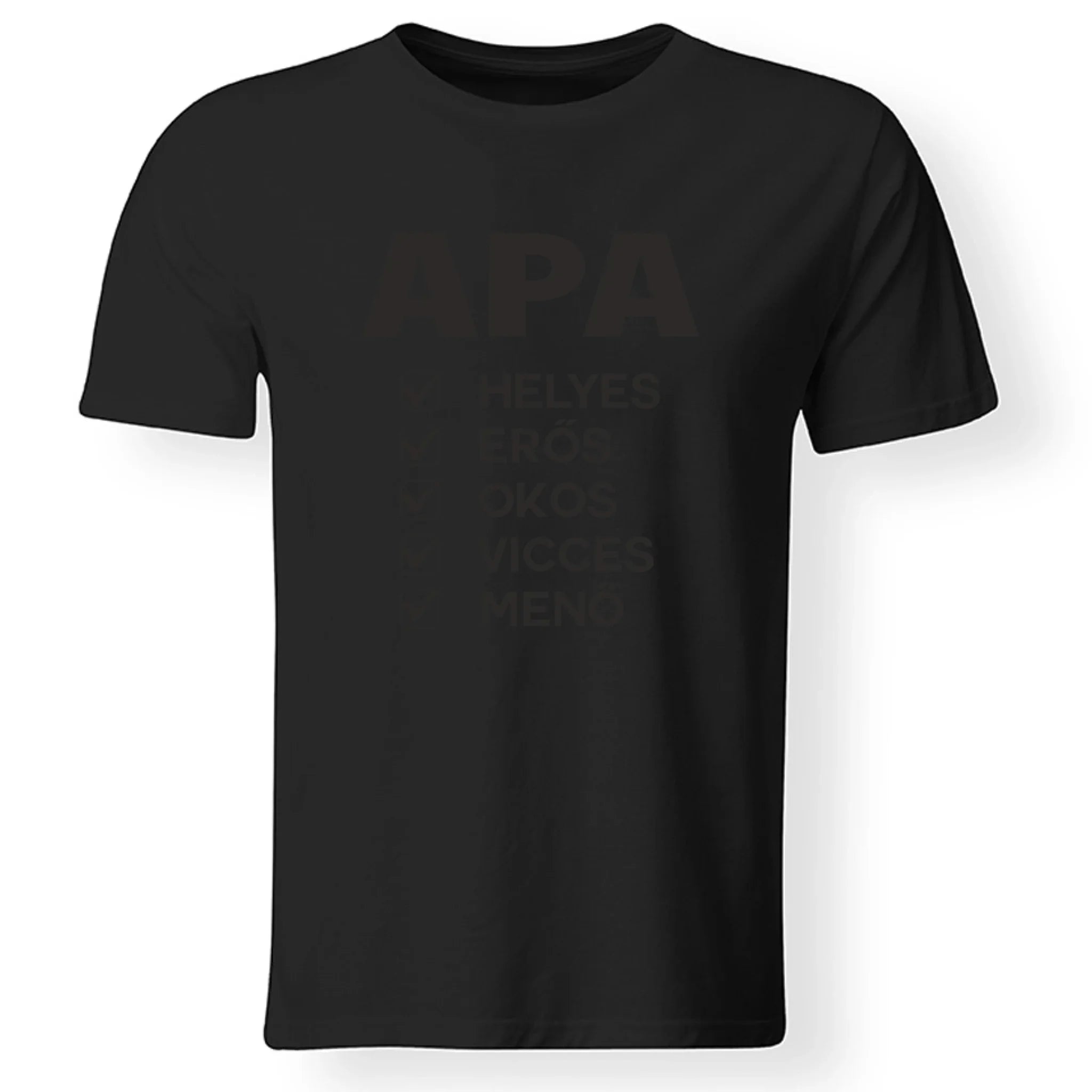 Apa jellemzős póló fix mintával