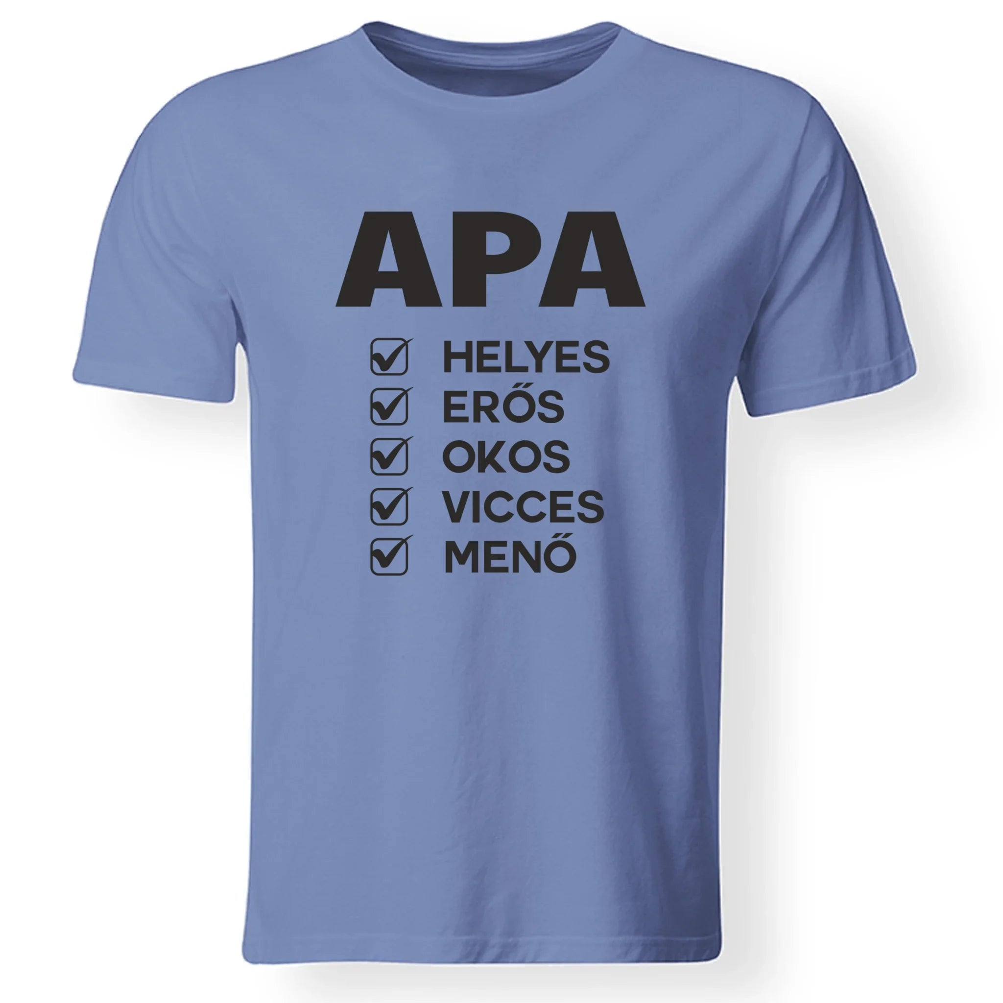 Apa jellemzős póló fix mintával