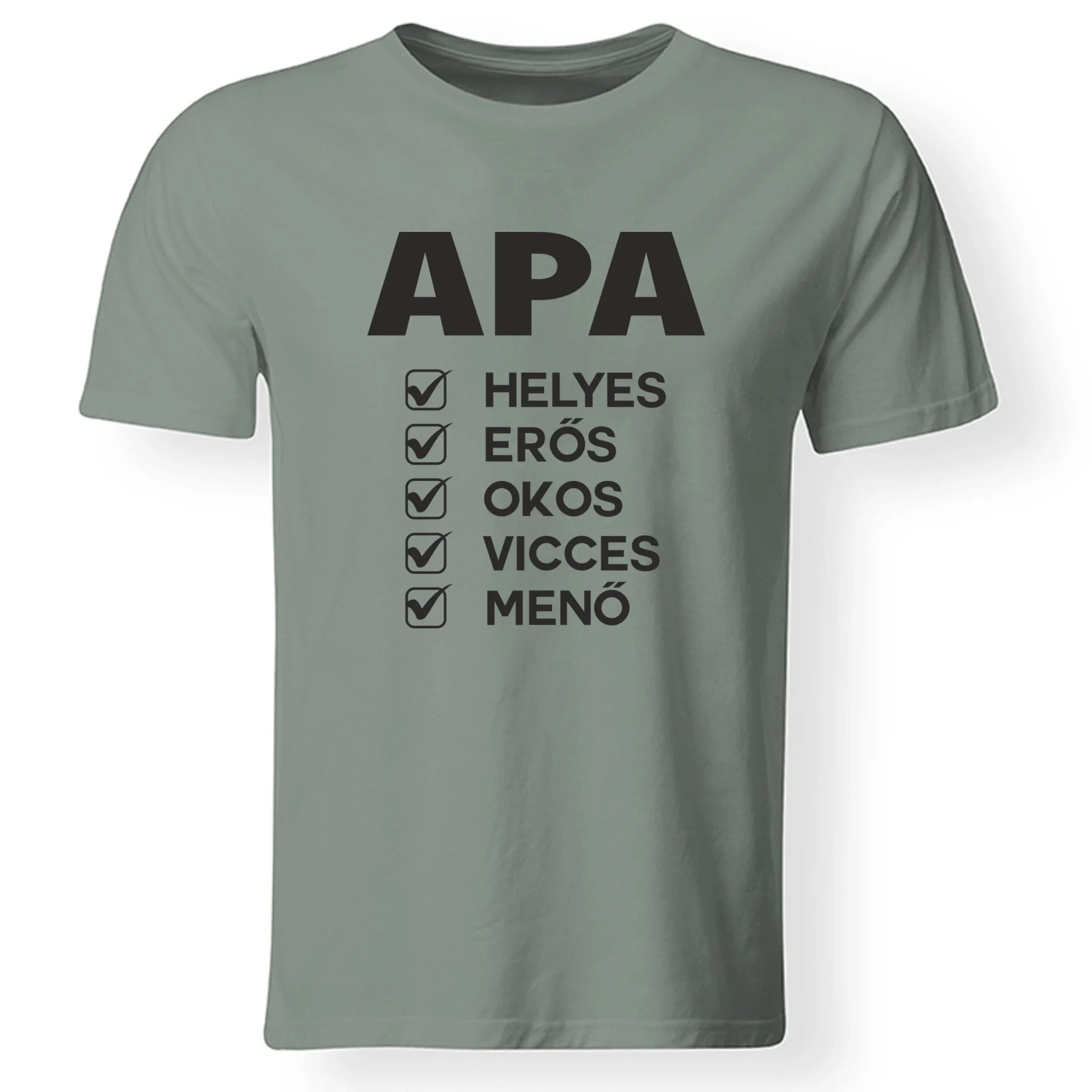 Apa jellemzős póló fix mintával
