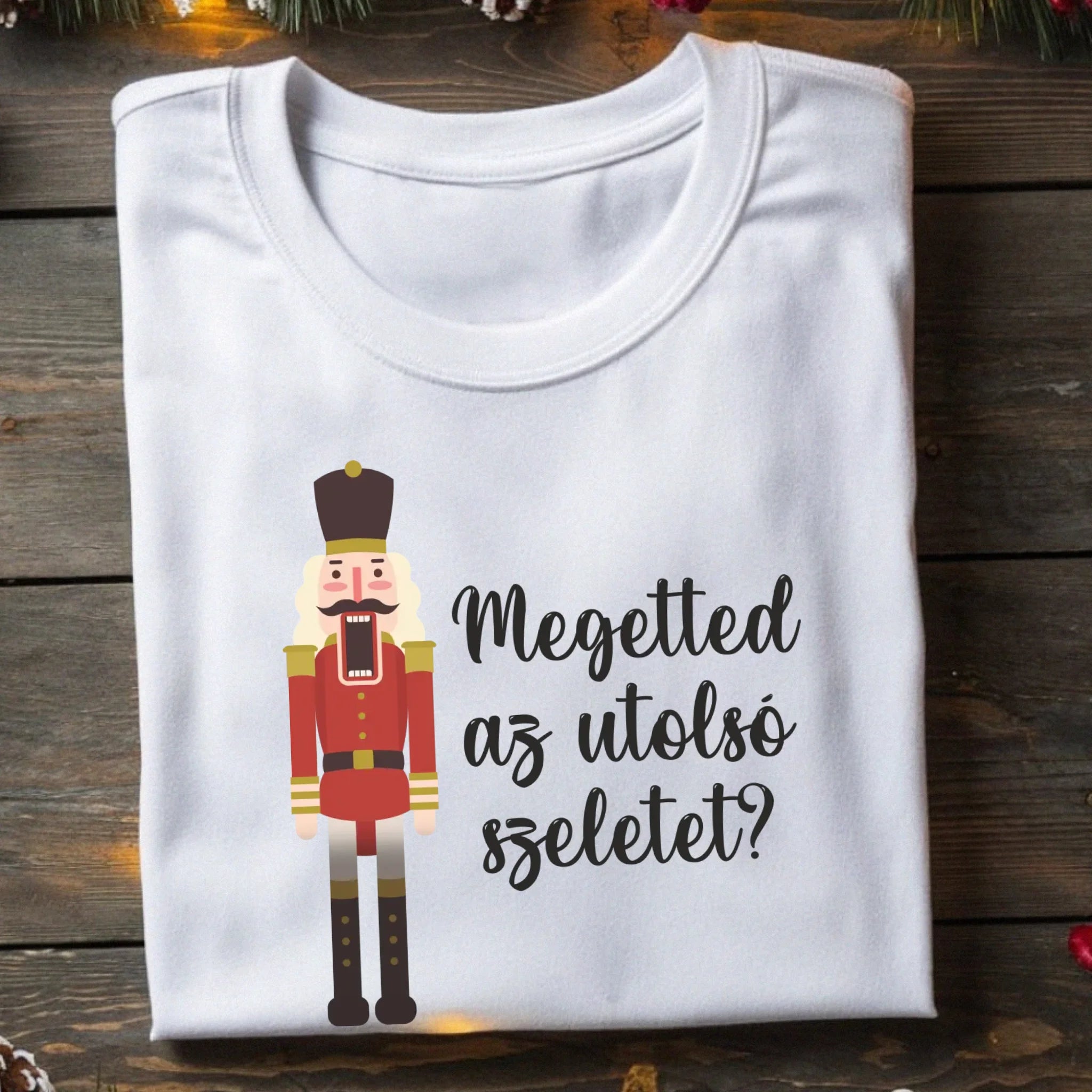 Karácsonyi póló vicces felirattal férfiaknak