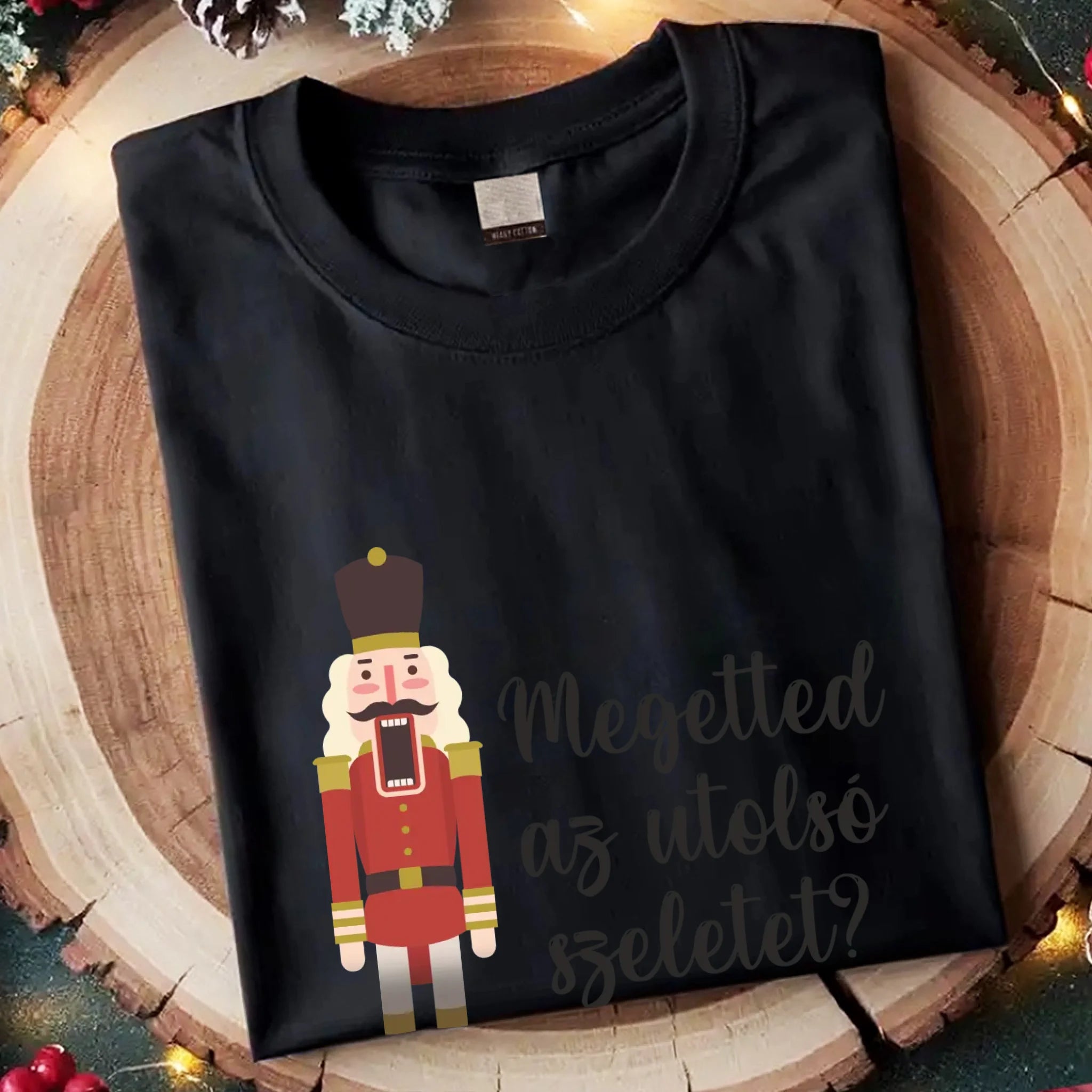 Karácsonyi póló vicces felirattal férfiaknak