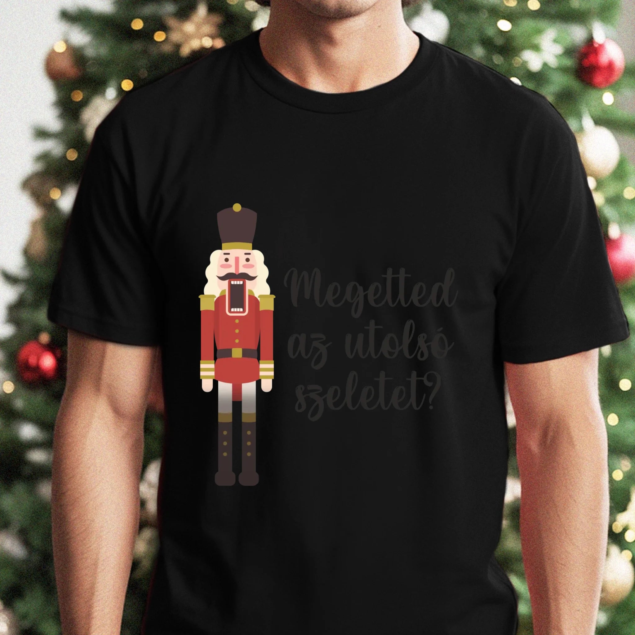 Karácsonyi póló vicces felirattal férfiaknak