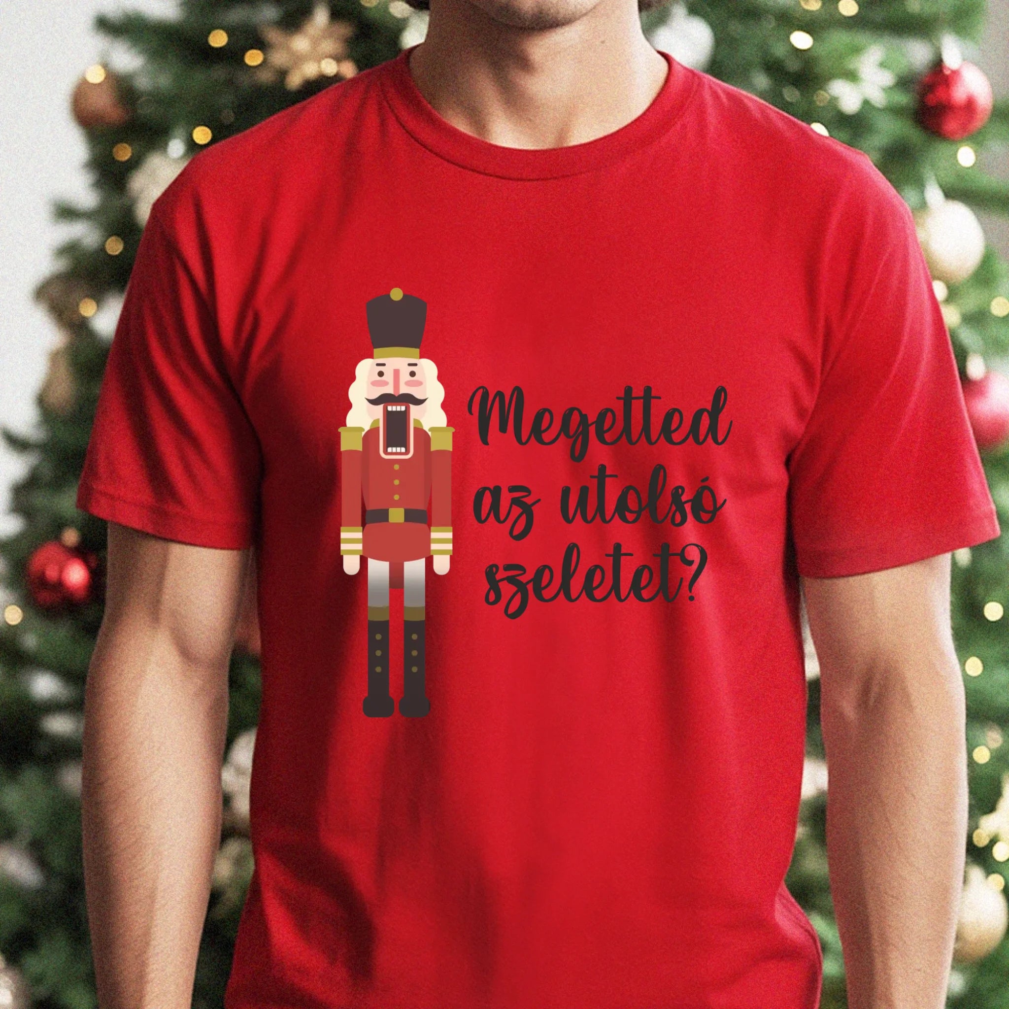 Karácsonyi póló vicces felirattal férfiaknak