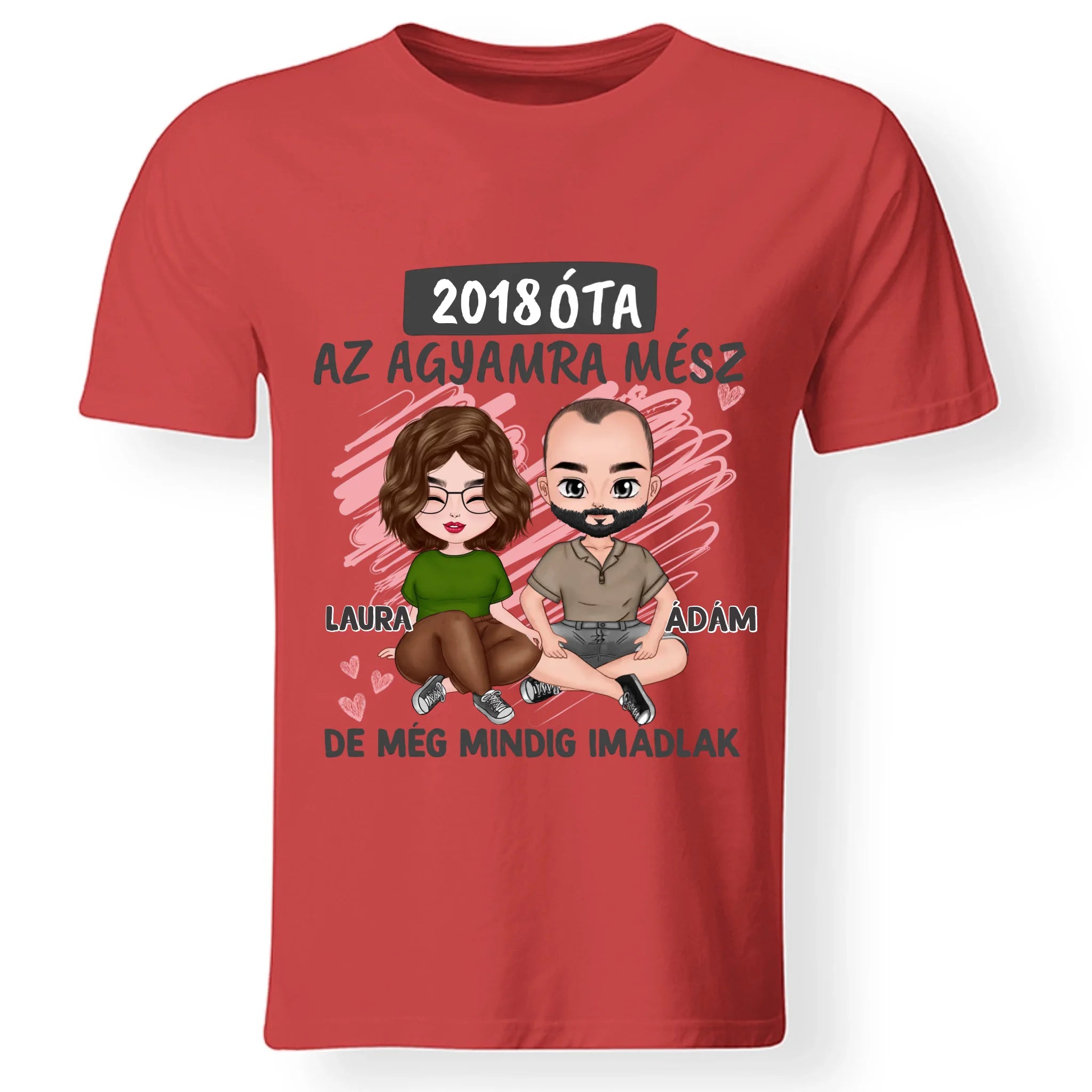  Az agyamra mész szerkeszthető karakteres férfi póló