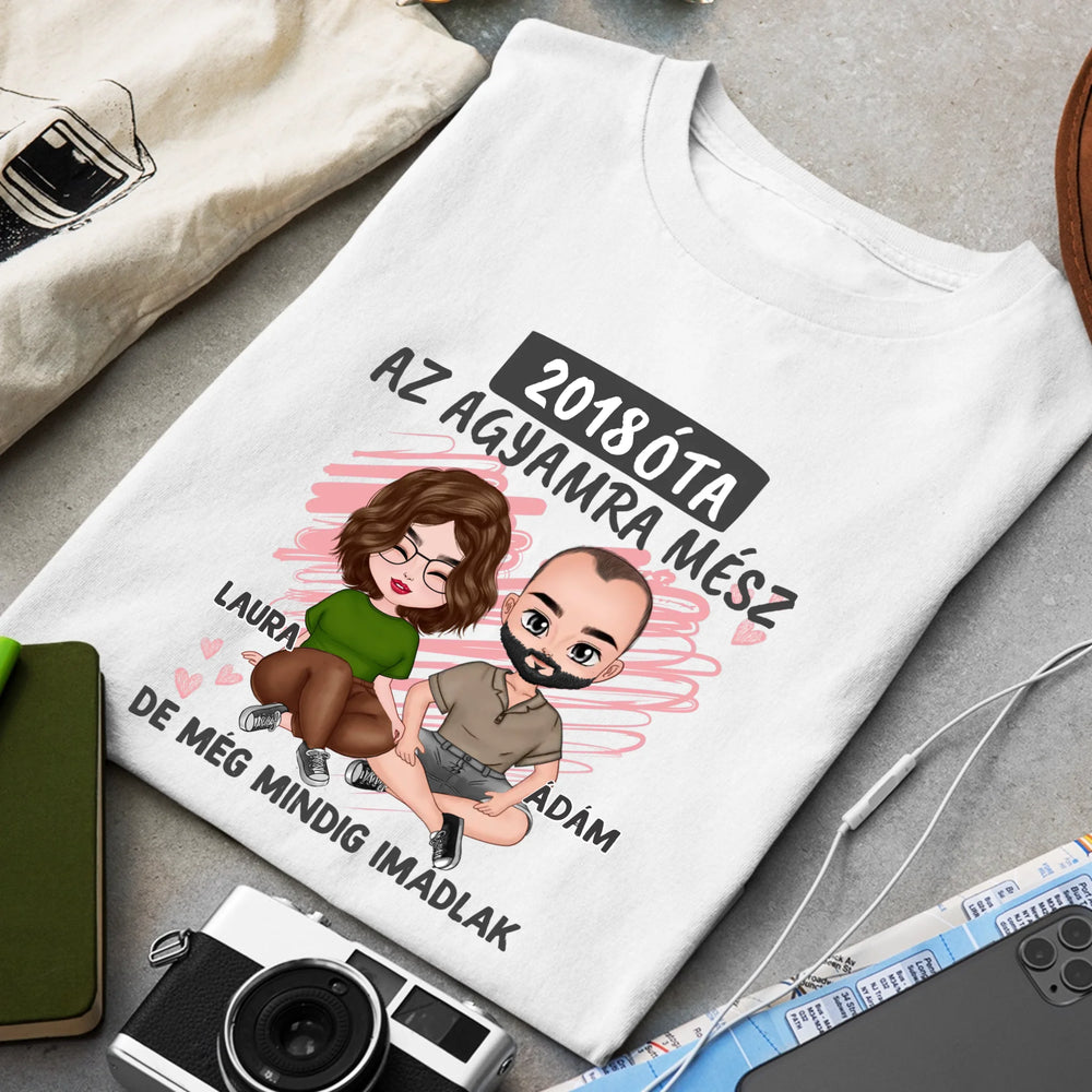  Az agyamra mész szerkeszthető karakteres férfi póló