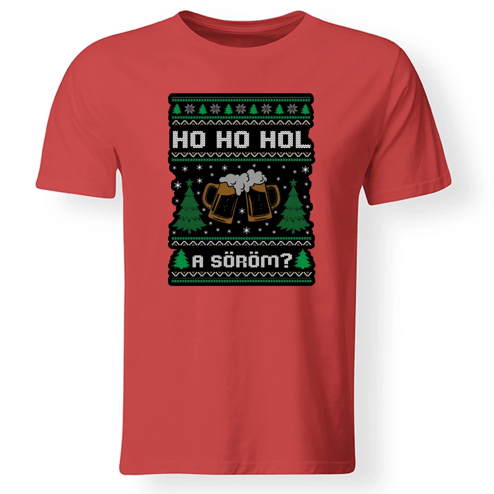 Hol a söröm? - karácsonyi férfi póló